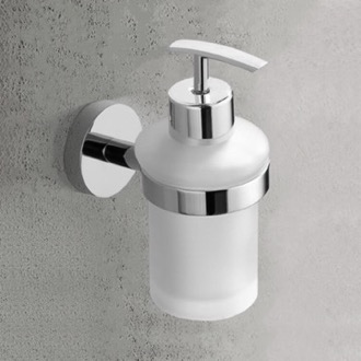 Soap Dispenser Chrome Wall Mounted Frosted Glass Soap Dispenser Nameeks NCB41